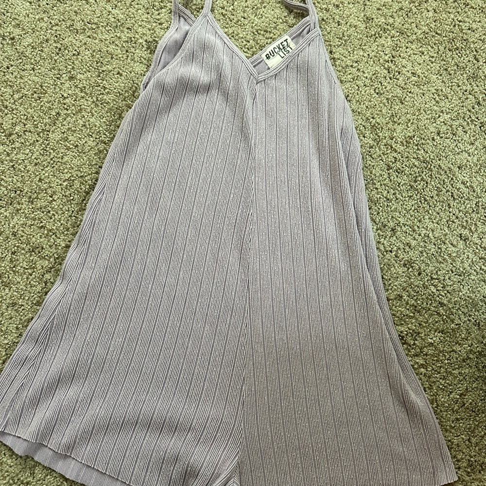 Pinkblush Lavender Ribbed Jumpsuit
